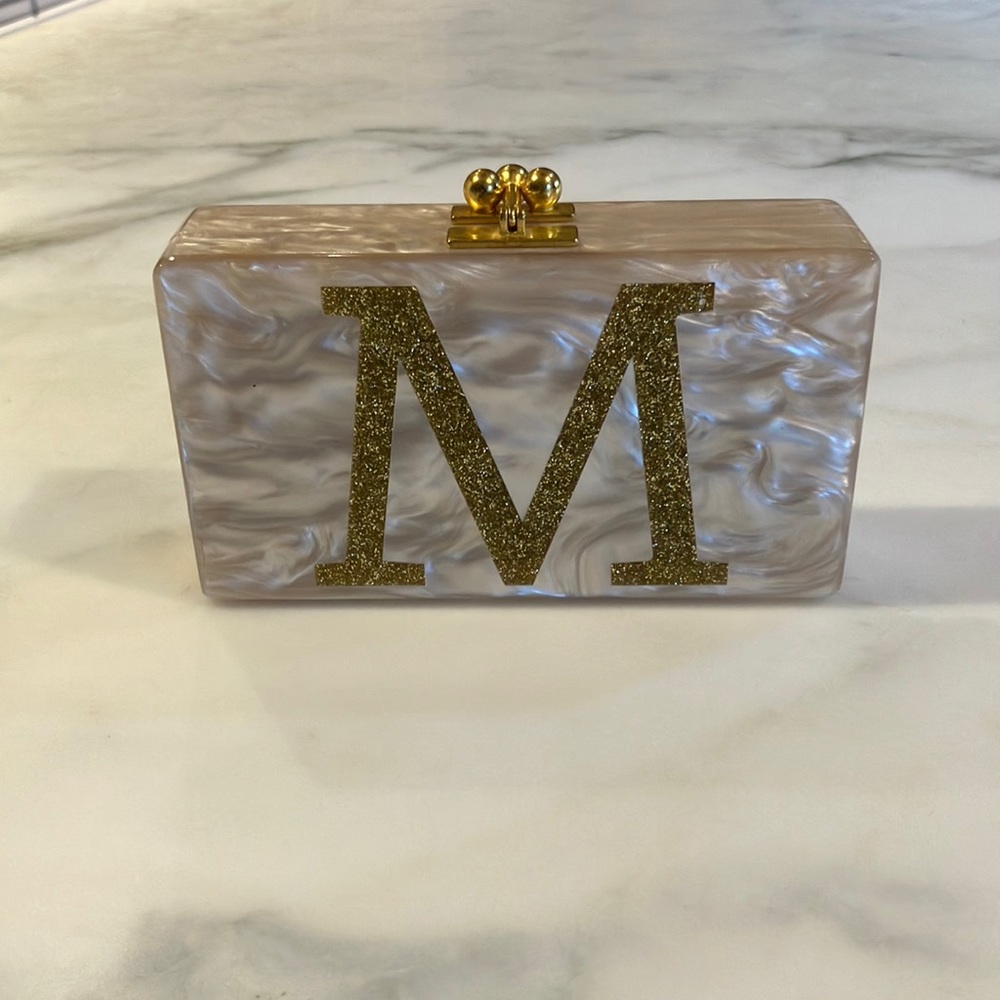 Edie Parker “M” Clutch Purse